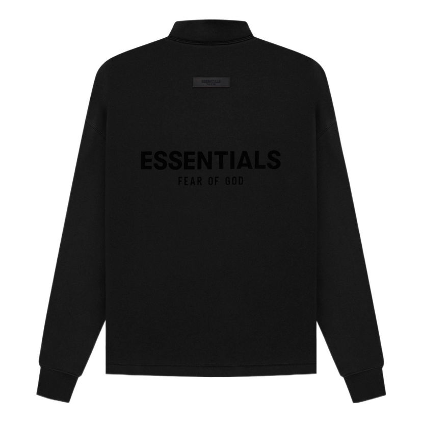 Mikina Fear of God Essentials Relaxed Mockneck Sweatshirt Čierna | FOG-SS22-984