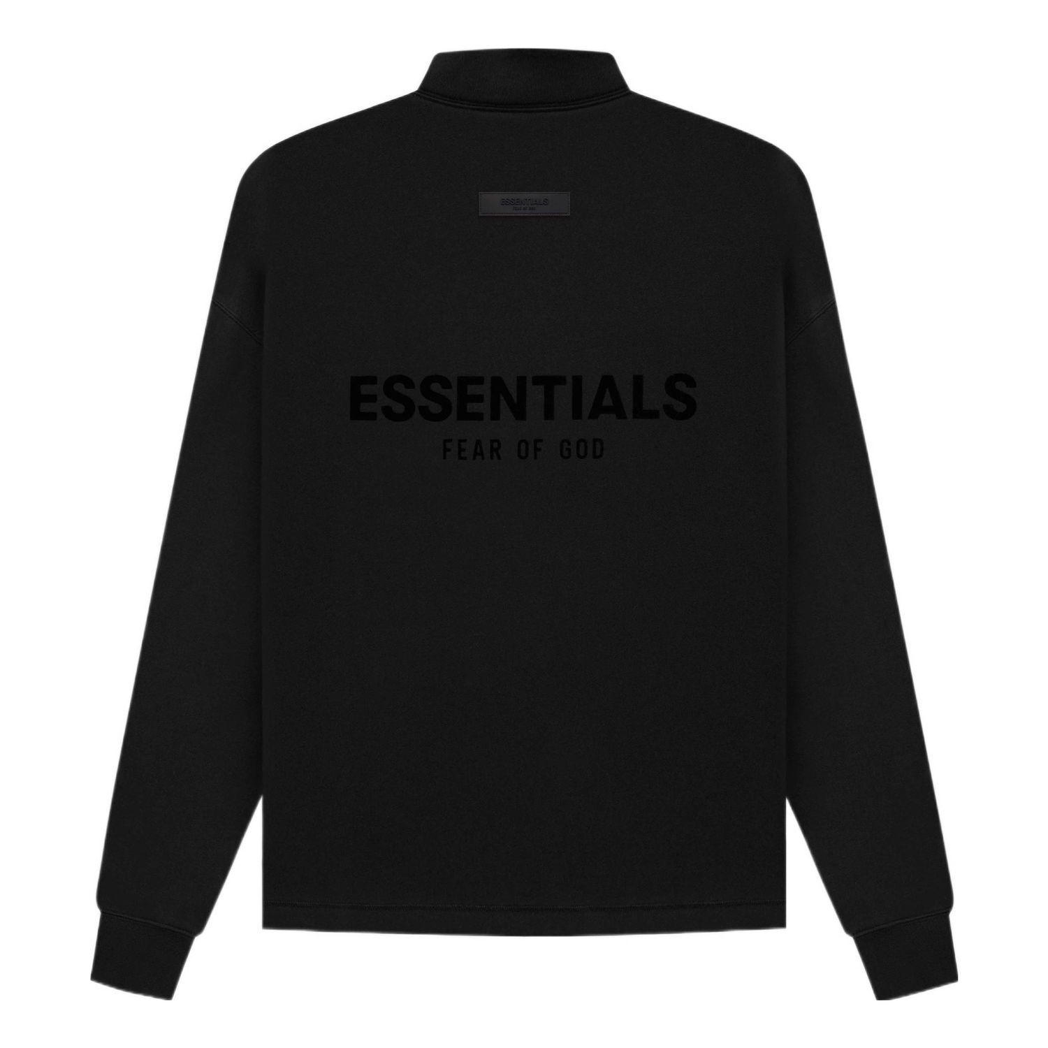 Mikina Fear of God Essentials Relaxed Mockneck Sweatshirt Čierna | FOG-SS22-984, 0