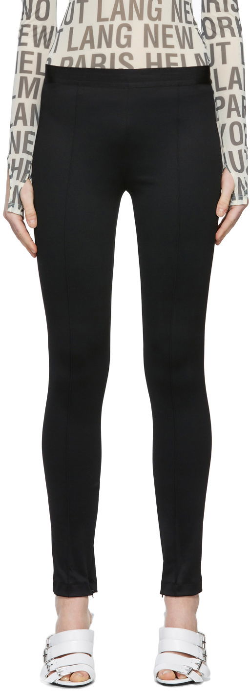 Legíny Helmut Lang Helmut Lang Double Needle Rib Leggings Čierna | J06HW202, 0