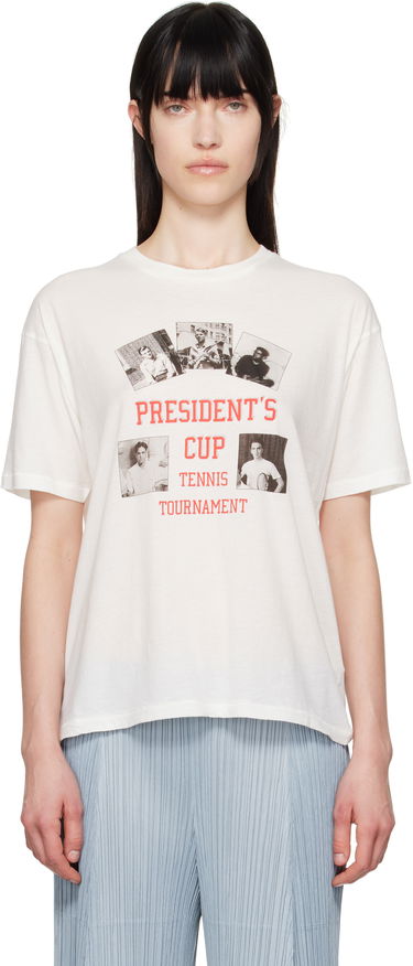 Tričko Bode Bode 'President's Cup' Tennis Tournament Graphic T-Shirt Biela | MRS25CS020, 0