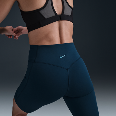 Šortky Nike Universa High-Waisted 8" Bike Shorts with Pockets Modrá | HQ6823-478, 2