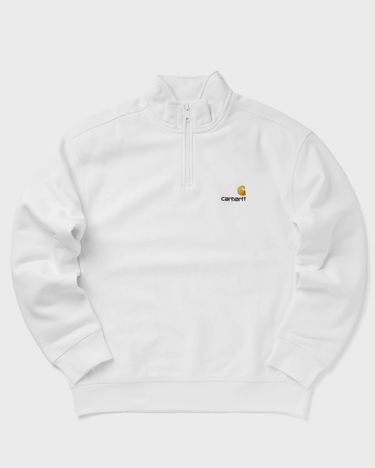 Mikina Carhartt WIP Half Zip American Script Sweat Biela | I027014-02.XX, 0