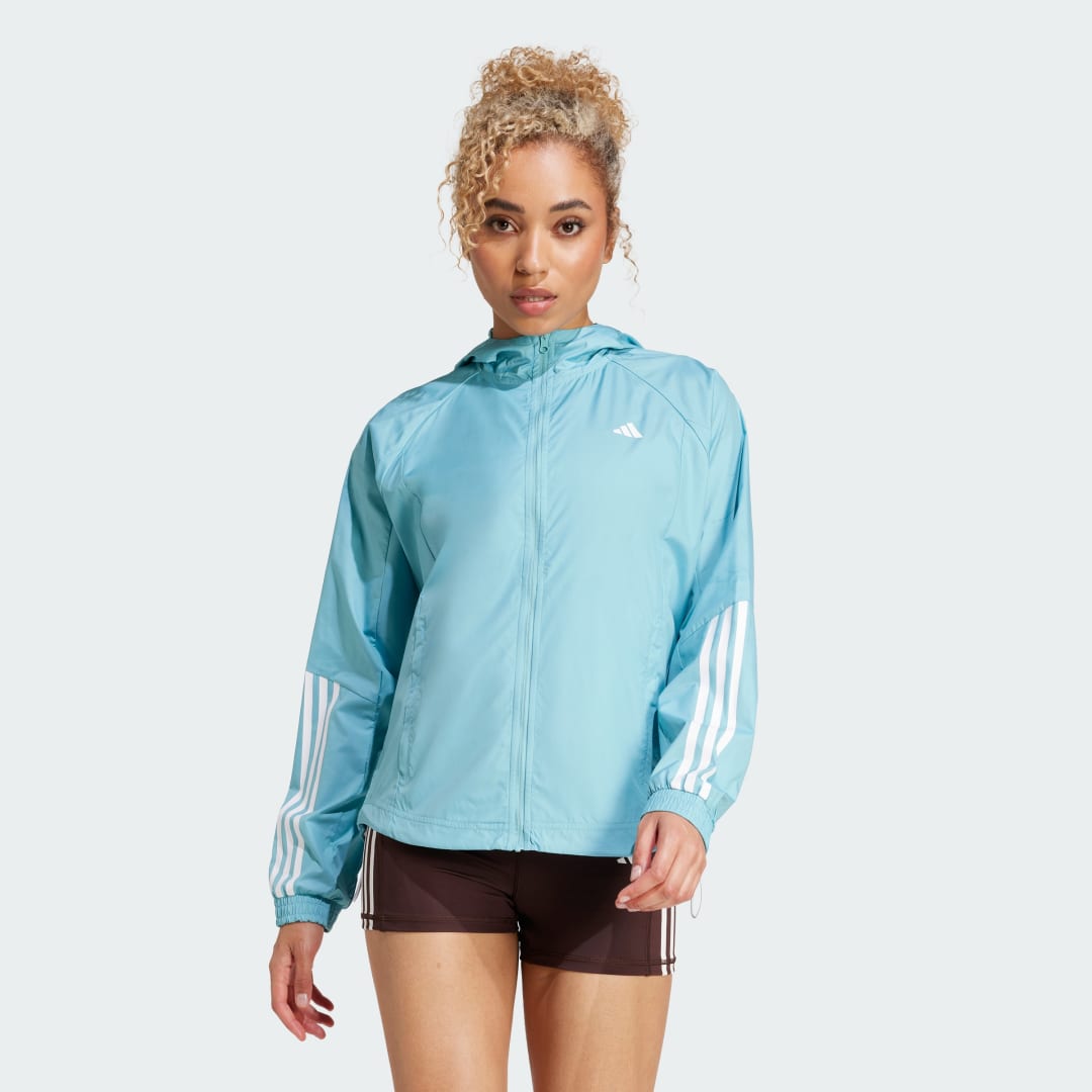 Vetrovka adidas Performance WIND.RDY Hyperglam Tyrkysová | IX3215, 0