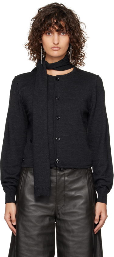 Sveter LEMAIRE LEMAIRE Cardigan With Scarf Čierna | TO1251 LK087, 0