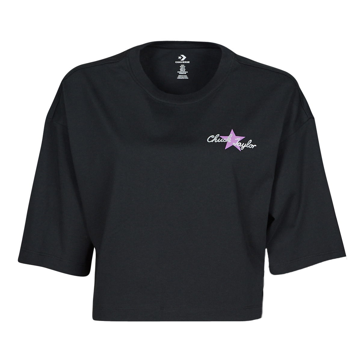 Converse CHUCK INSPIRED HYBRID FLOWER OVERSIZED CROPPED TEE