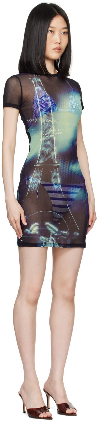 Šaty Jean Paul Gaultier Jean Paul Gaultier 'The Pigalle' Mesh Minidress Čierna | 24/30-F-RO248-T552-59560100, 1