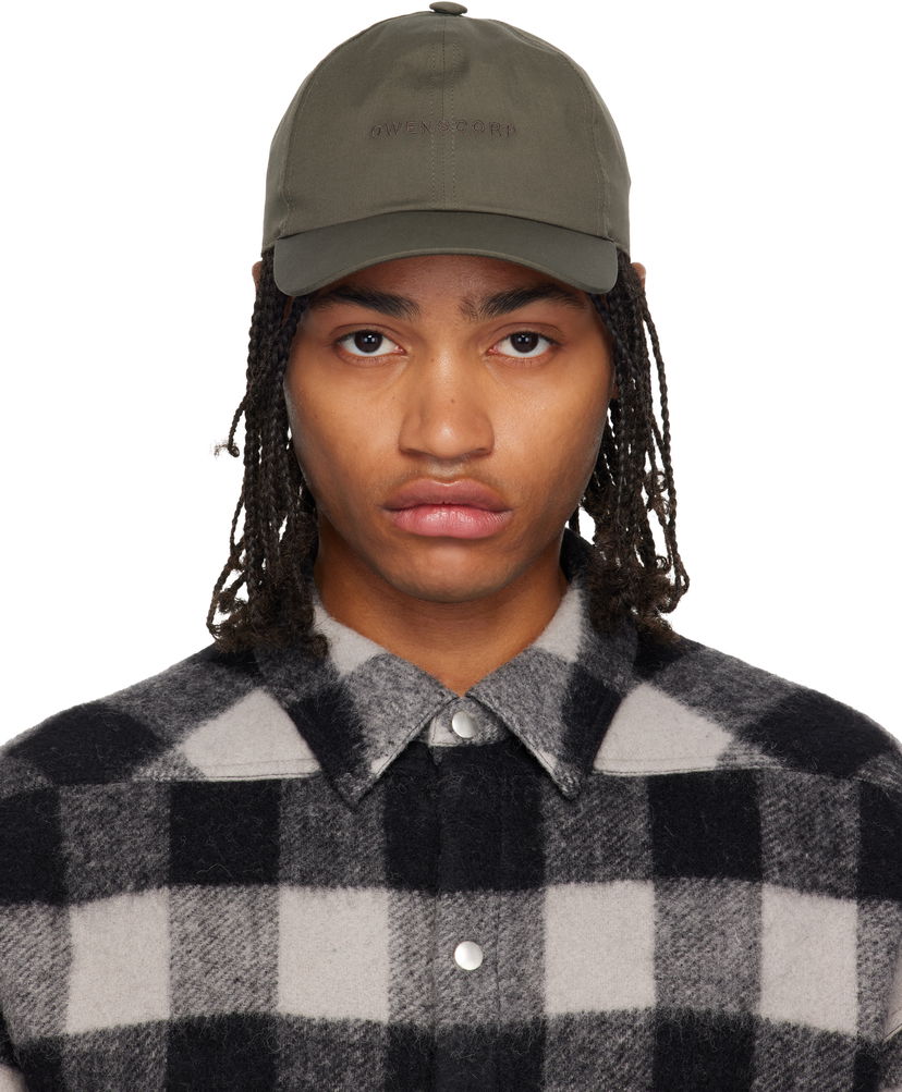 Šiltovka Rick Owens Concordians Owenscorp Embroidered Cap Zelené | RA02E0700 TEEM7
