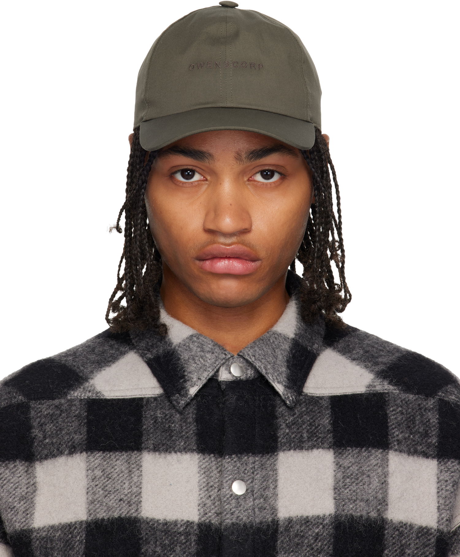 Šiltovka Rick Owens Concordians Owenscorp Embroidered Cap Zelené | RA02E0700 TEEM7, 0