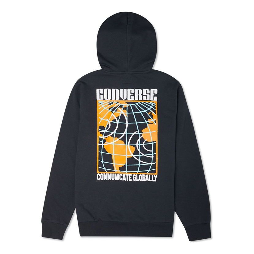 Mikina Converse Converse Communicate Globally Hoodie Čierna | 10022264-A01