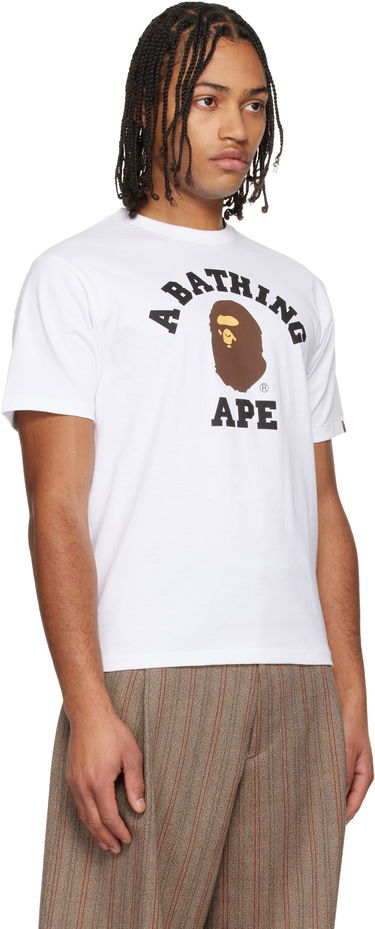 Tričko BAPE College Graphic T-shirt Biela | 001TEL801001M, 1