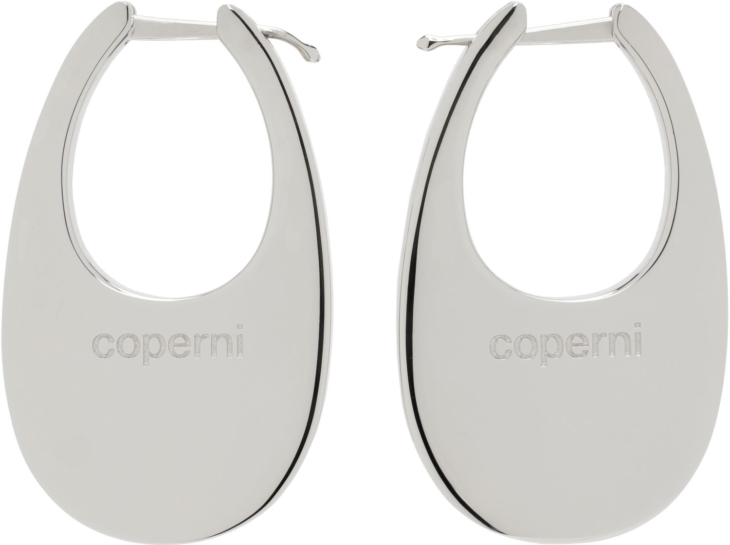 Náušnice Coperni Coperni Medium Swipe Earrings Metalická | COPBI01BIS725, 0