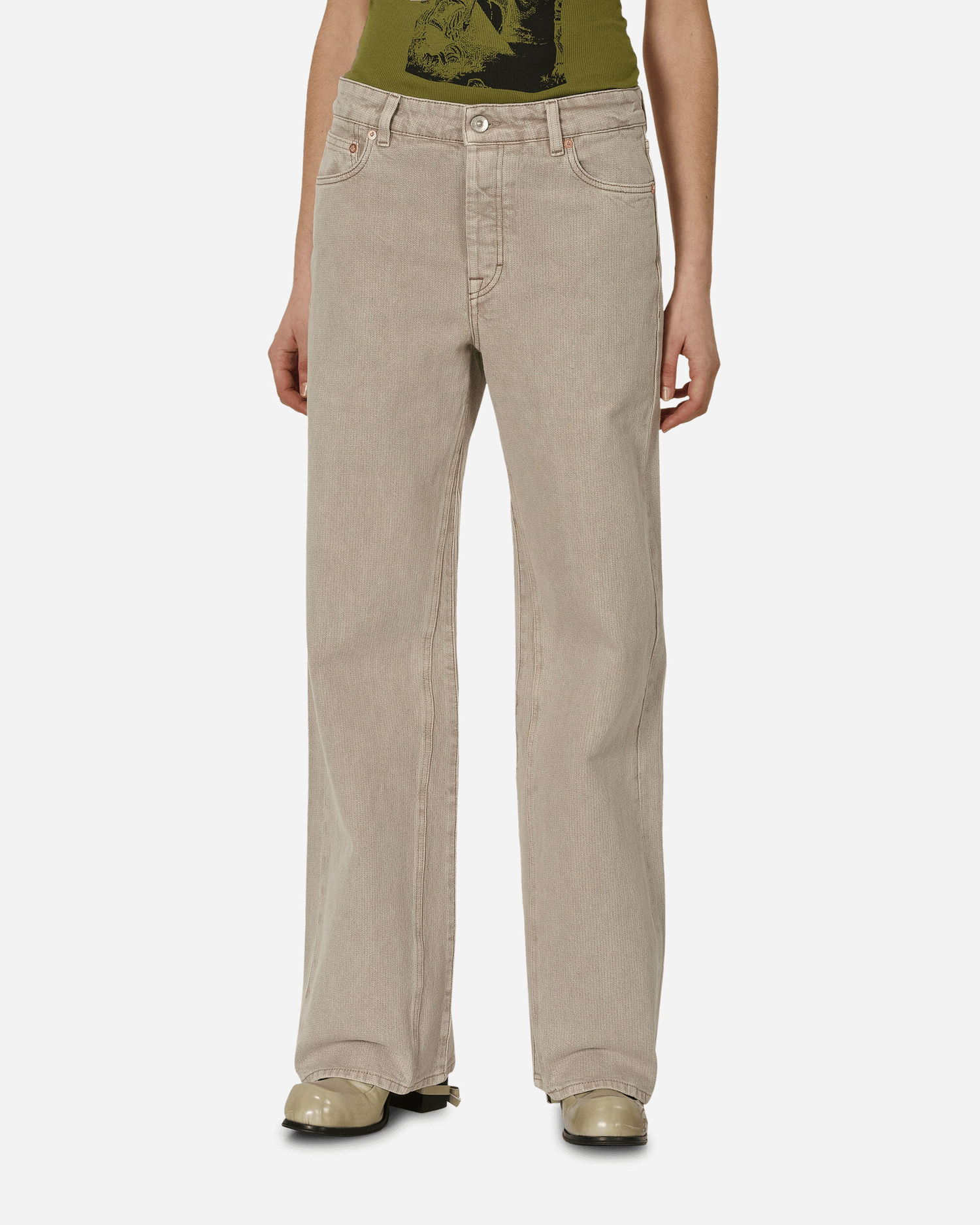 Džínsy OUR LEGACY Treble Cut Jeans Pink Cast Béžová | W2245RP 001, 1