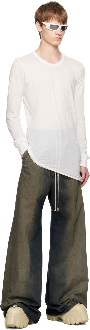 Džínsy Rick Owens Rick Owens Wide Bela Jeans Zelené | RU02E1366 DKDEG, 3