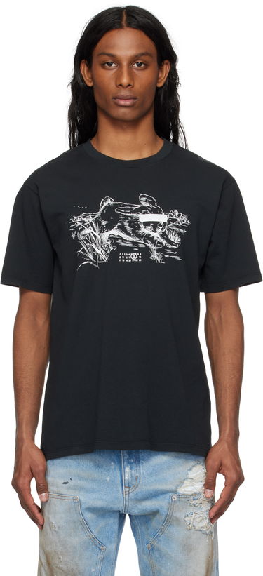Tričko Maison Margiela MM6 Maison Margiela 'Suis le lapin blanc' T-Shirt Čierna | SH2GC0024 M20108, 0