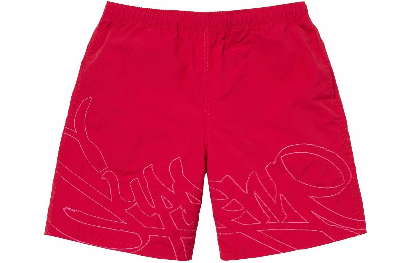 Plavky Supreme Tag Water Shorts Červená | SUP-SS24-168, 0