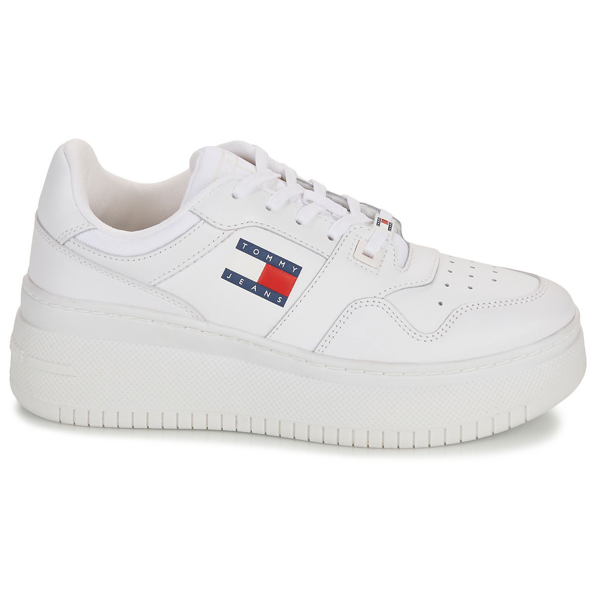 Tenisky a topánky Tommy Hilfiger RETRO BASKET FLATFORM ESS Biela | EN0EN02506-YBS, 1