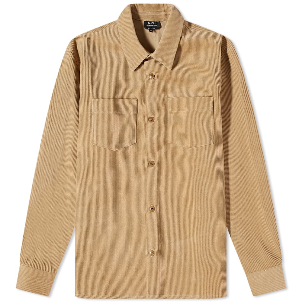 Košeľa A.P.C. Joe Corduroy Overshirt Béžová | COESP-H02486-BAA, 0