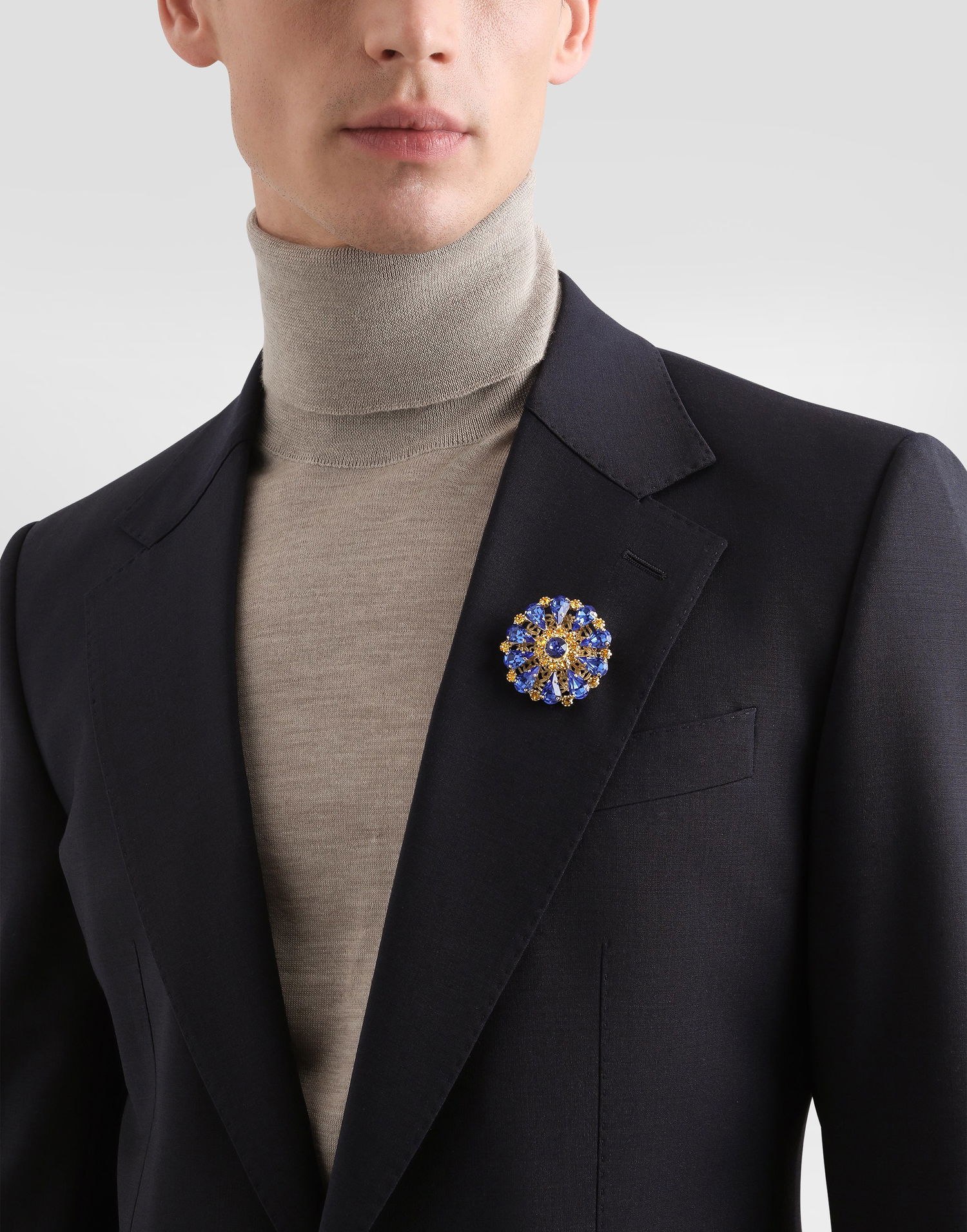 Spona Dolce & Gabbana Dolce & Gabbana Rhinestone Brooch Modrá | WPR5S6W111187579, 1