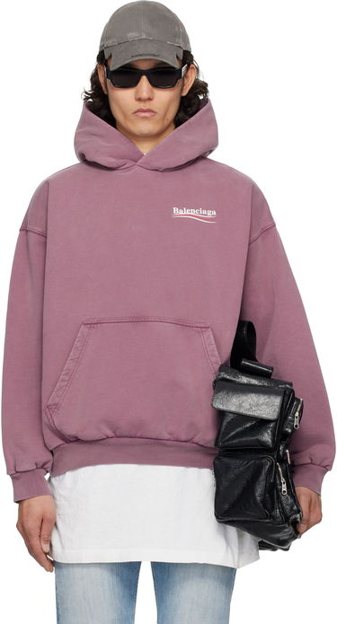 Mikina Balenciaga Balenciaga Campaign Hoodie Ružová | 767877TQVN6, 0