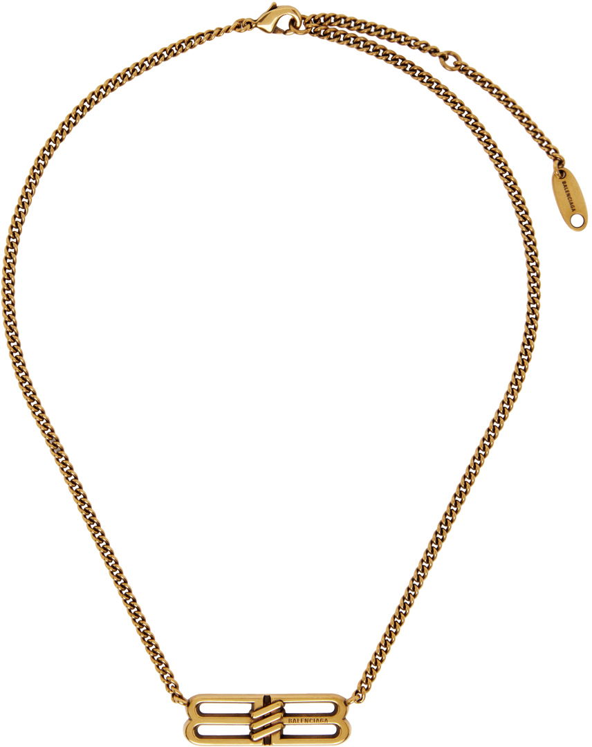 Náhrdelník Balenciaga BB Necklace Béžová | 696223 TZ99J, 0
