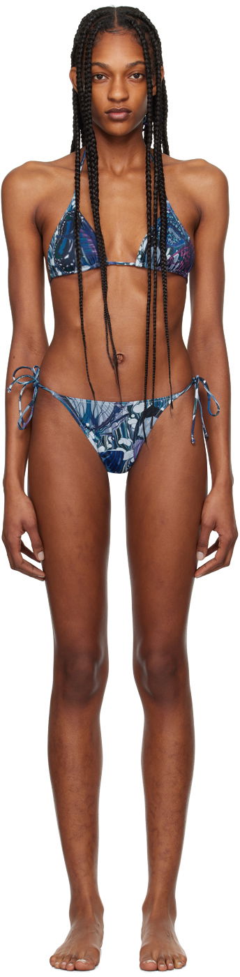 Plavky Jean Paul Gaultier Jean Paul Gaultier The Butterfly Bikini Modrá | 24/25-F-BS004-J538-5090, 0
