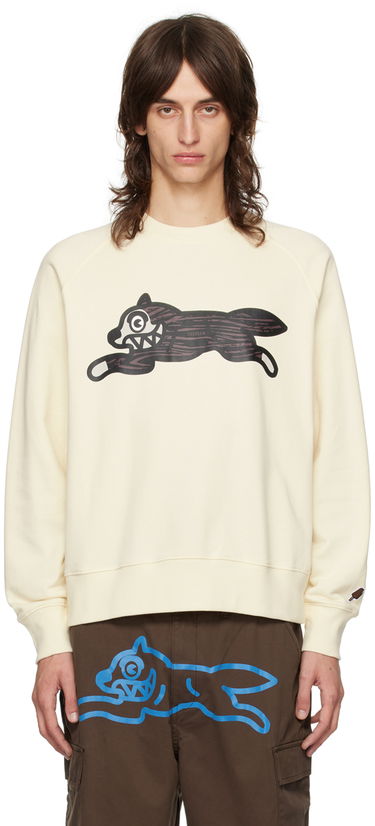 Sveter BBC IceCream ICECREAM Woodgrain Running Dog Sweatshirt Béžová | IC24327, 0