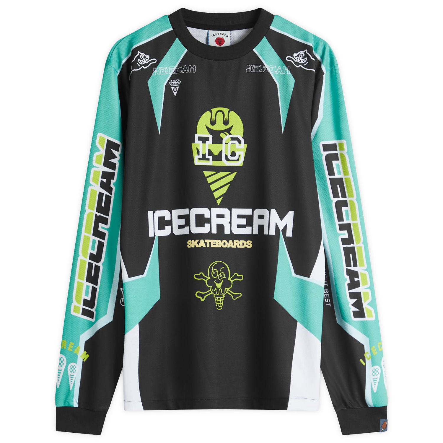 Dres BBC IceCream Motorcycle Long Sleeve T-Shirt, Size Large Čierna | IC24456-BKG, 0