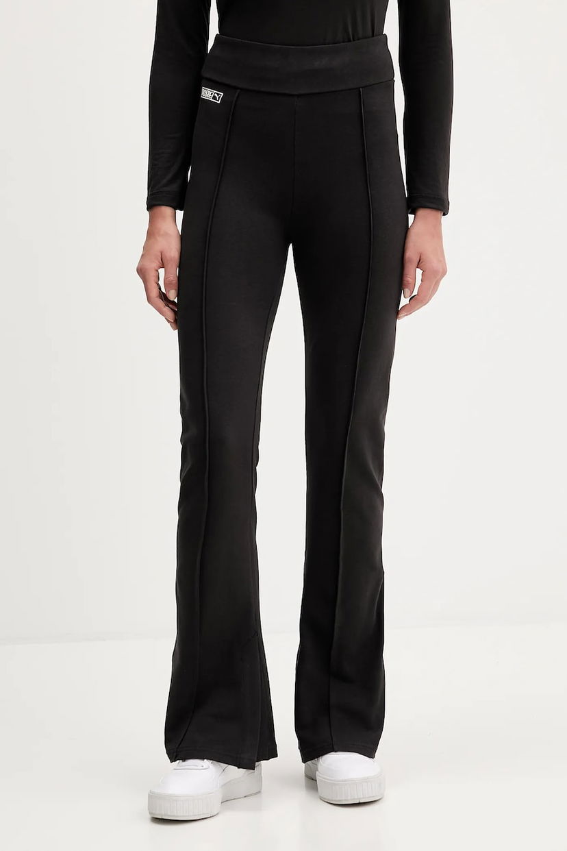 Legíny Puma PUMA x ROSÉ Flared Leggings with Front Seam Čierna | 635156