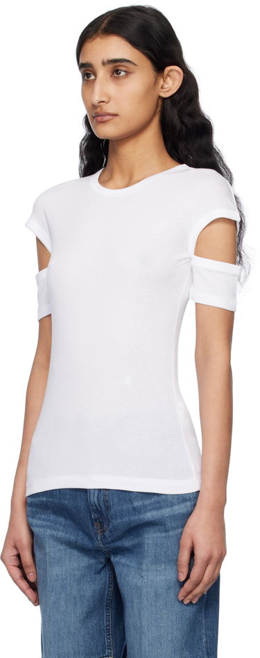 Tričko Helmut Lang Helmut Lang Slim Logo T-Shirt Biela | O09HW504, 3
