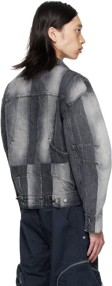 Bunda Eckhaus Latta Eckhaus Latta 'El Jacket Redux' Denim Jacket Šedá | 1224-EL-PF25-SF, 2