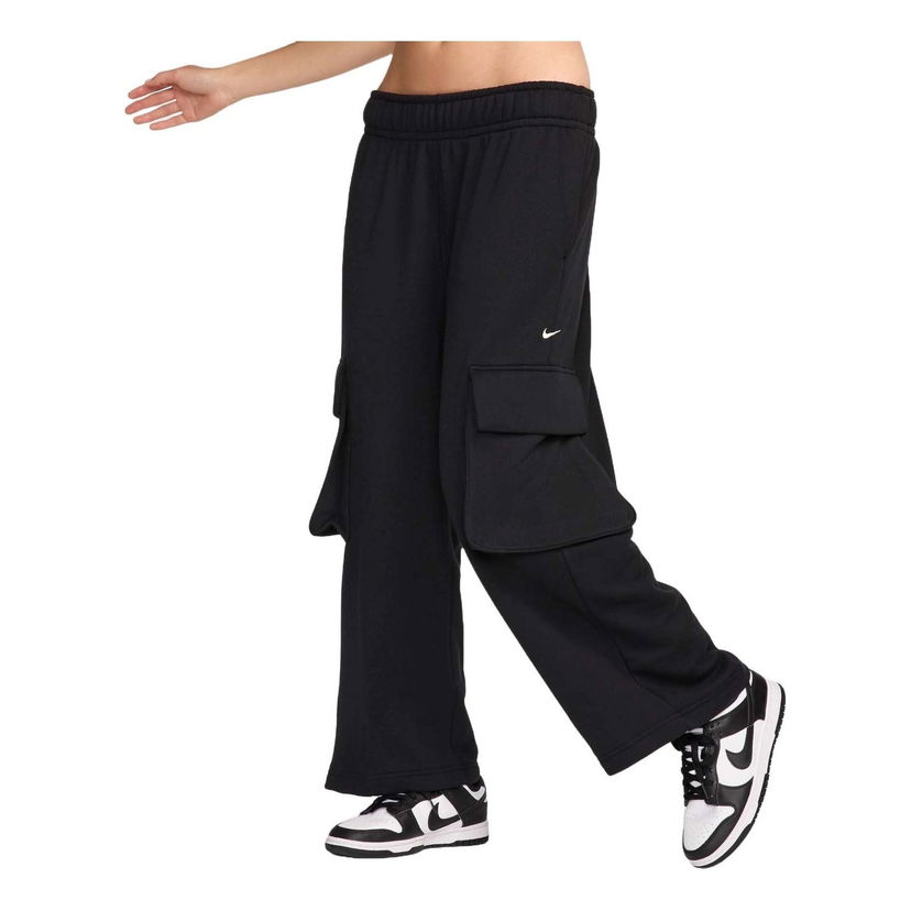 Cargo nohavice Nike Sportswear Low Rise Oversized French Terry Pants Čierna | FV7513-010