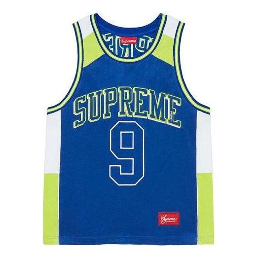 Dres Supreme Terry Basketball Jersey Modrá | SUP-SS21-786