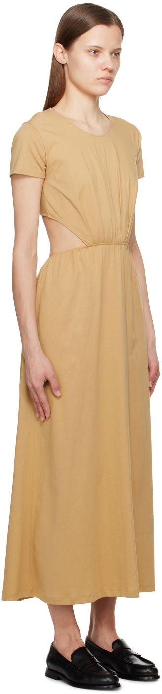 Šaty Loulou de Saison Loulou de Saison Seram Midi Dress Béžová | SERAM, 1