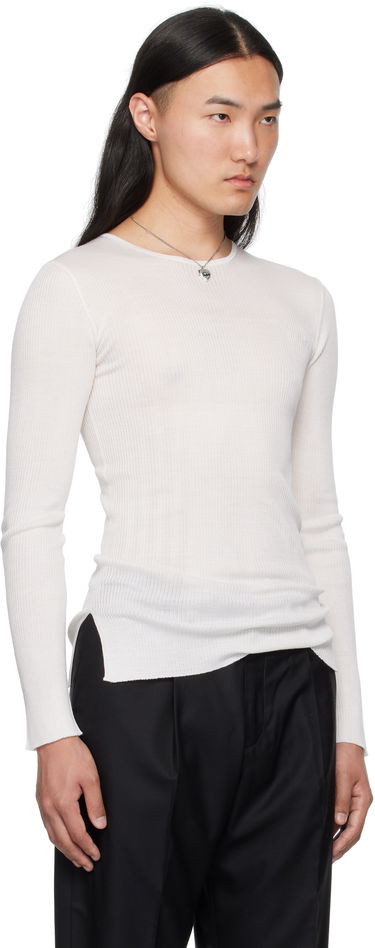 Sveter Enfants Riches Déprimés Enfants Riches Déprimés Fitted Thermal Sweater Biela | 080-241, 1