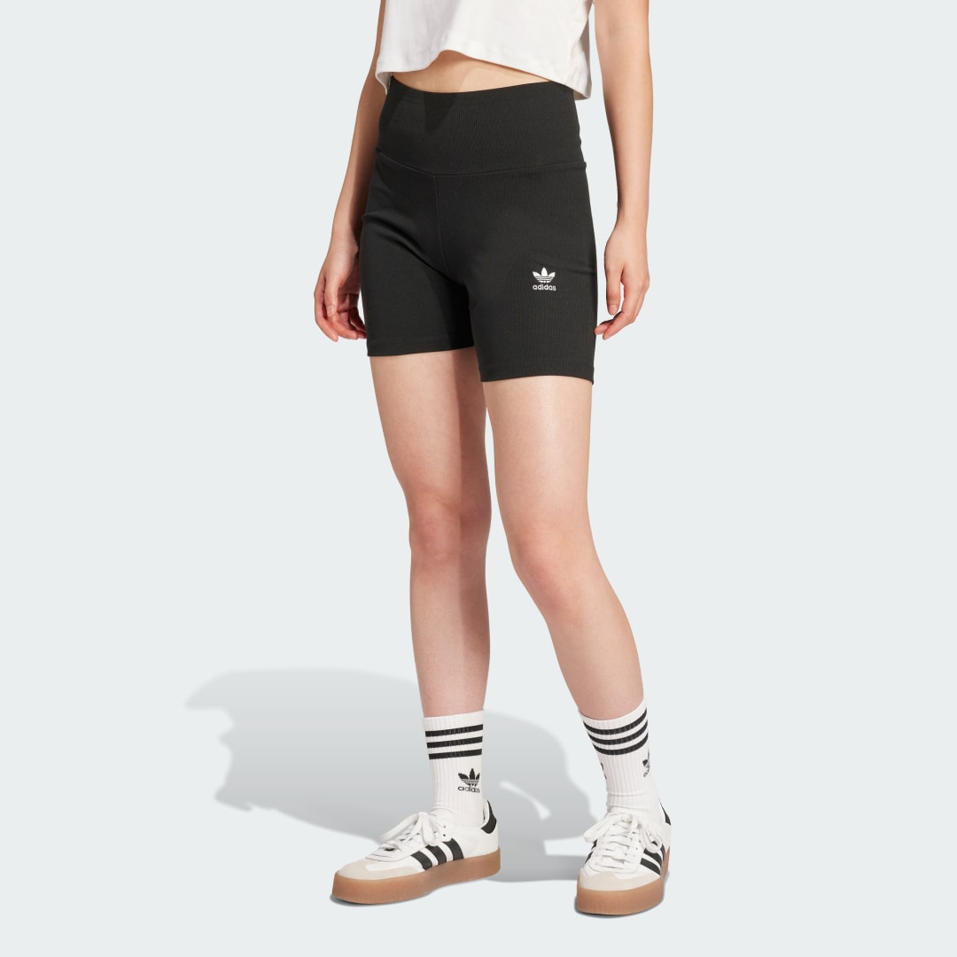 Šortky adidas Performance Essentials 1/4-Inch Ribbed Bike Shorts Čierna | JD1548, 0
