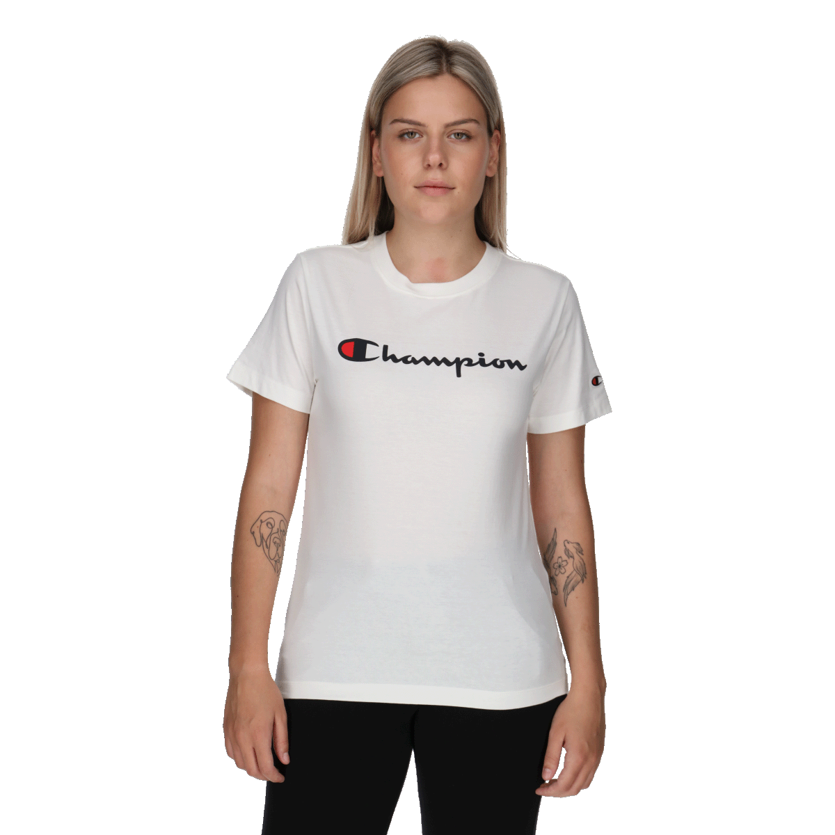 Tričko Champion Short Sleeve T-Shirt Biela | 117534-WW003, 0