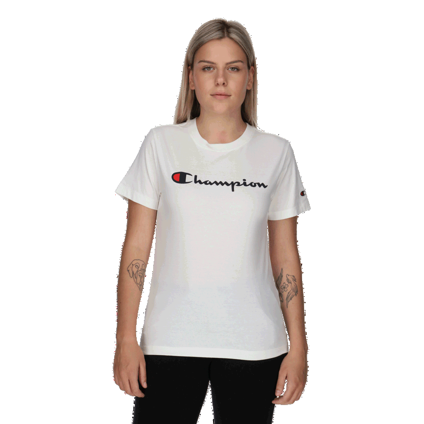 Tričko Champion Short Sleeve T-Shirt Biela | 117534-WW003