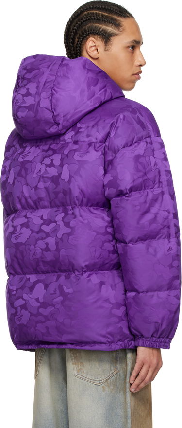 Prešívaná bunda BAPE A Bathing Ape Camo Jacquard Down Jacket Fialová | 001DNK801001M, 2