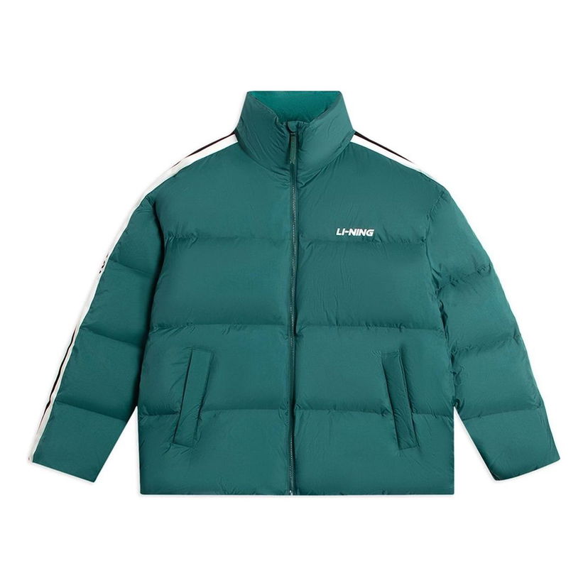 Prešívaná bunda Li-Ning Graphic Short Down Jacket Zelené | AYMS337-5