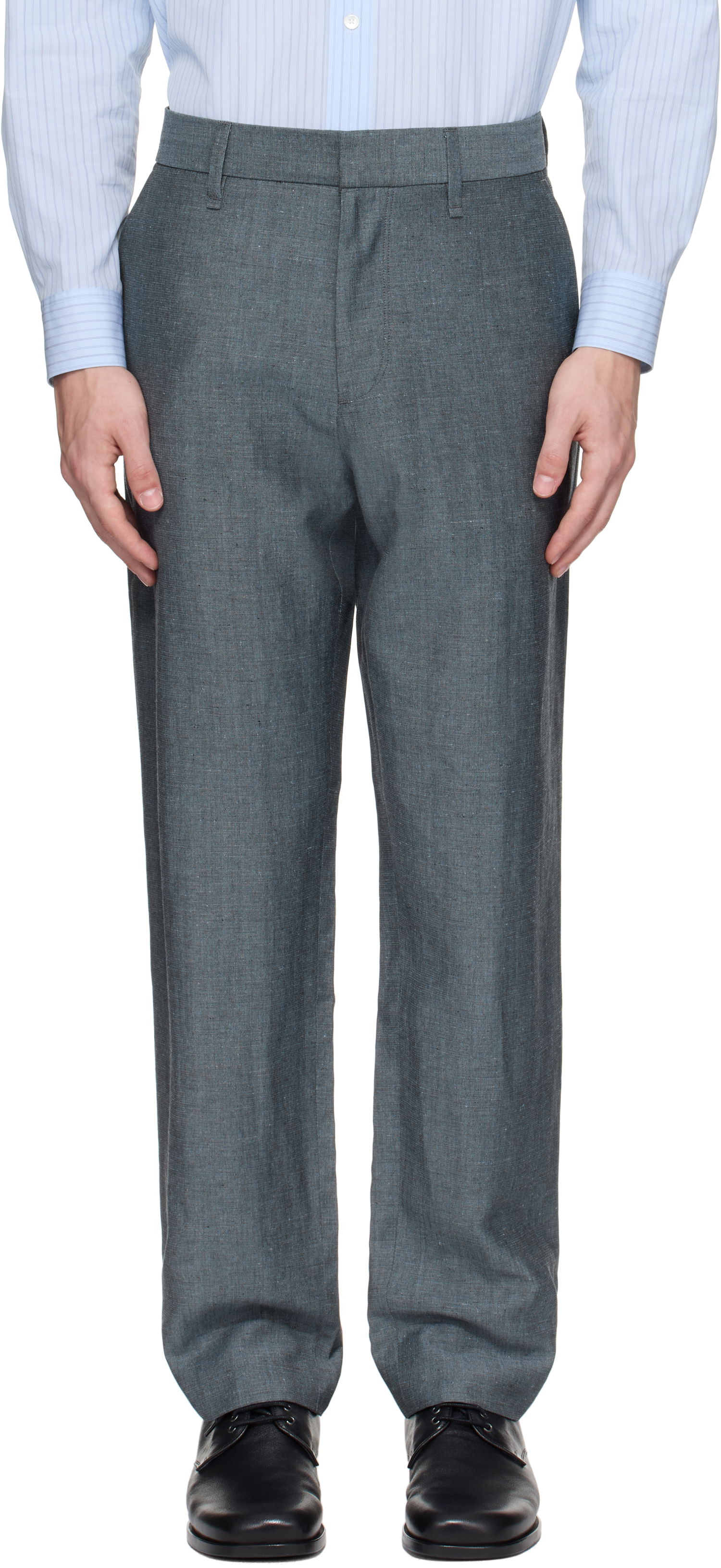 Nohavice rag & bone rag & bone Evan Wool-Blend Trousers Šedá | MBW25P7011DGML, 0