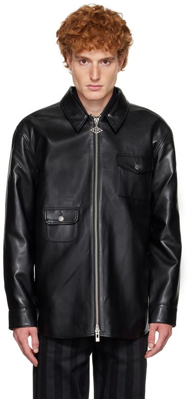 Košeľa Han Kjøbenhavn Zip Shirt Čierna | M-131596, 0