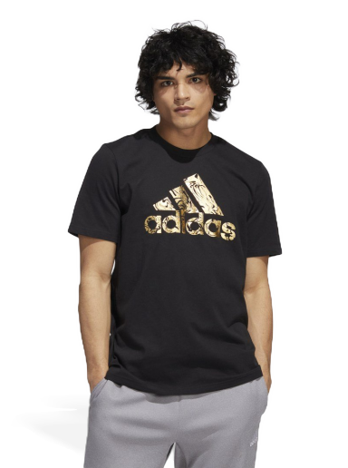 Tričko adidas Originals Liquid Foil Badge of Sport Graphic Tee Čierna | HK9157