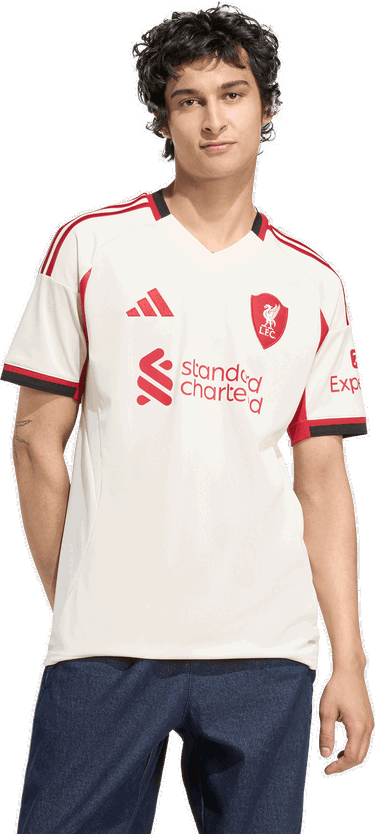 Dres adidas Performance Liverpool FC 25/26 Away Jersey Béžová | JV6487, 4