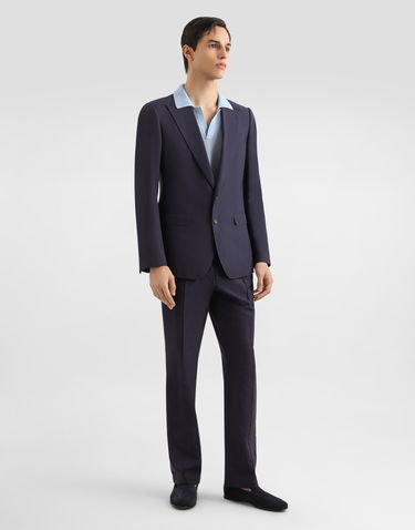 Bunda Dolce & Gabbana Dolce & Gabbana Taormina Single-Breasted Silk-Blend Gabardine Jacket Navy | G2NW0TFUTAXB3681, 1