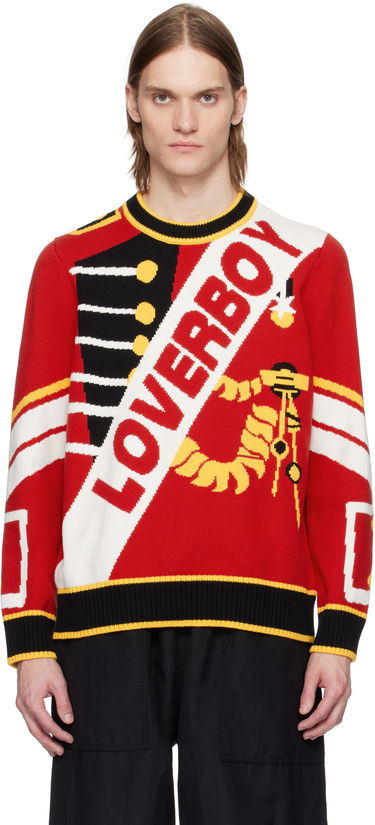 Sveter Charles Jeffrey Loverboy Charles Jeffrey LOVERBOY Logo Knit Sweater Červená | 54090801, 0