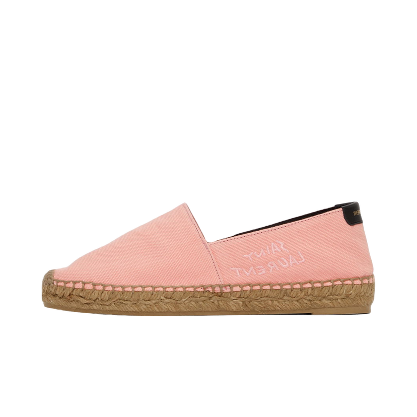 Tenisky a topánky Saint Laurent Saint Laurent Embroidered Logo Espadrilles Ružová | 605956 12N81
