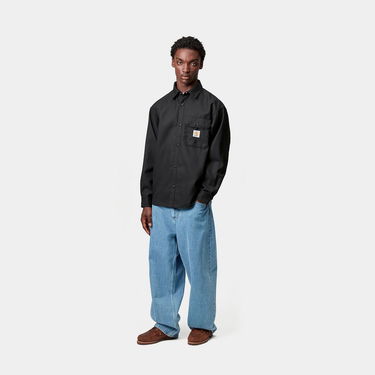 Košeľa Carhartt WIP Carhartt WIP Ray Long Sleeve Shirt Čierna | I035626_3, 2