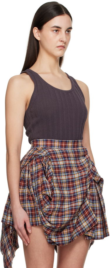 Tielko Acne Studios Acne Studios Open Cotton Tank Top Béžová | A60565-, 4