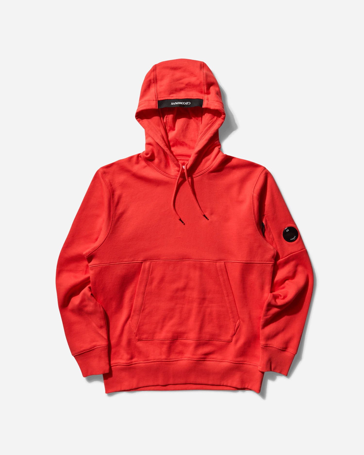 Mikina C.P. Company Diagonal Raised Fleece Hoodie Červená | 18CMSS024A-005086W 547, 0