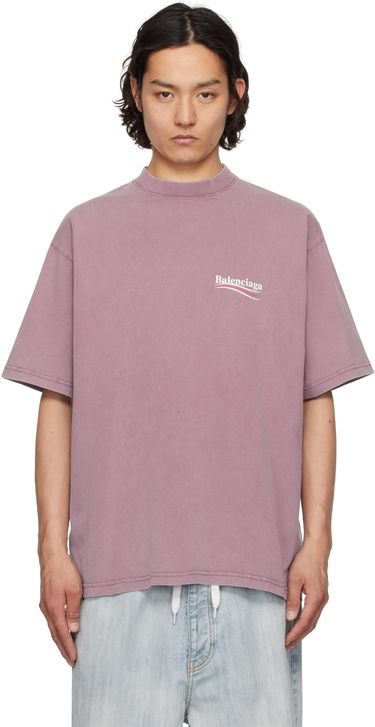 Tričko Balenciaga Balenciaga Political Campaign T-Shirt Fialová | 764235TNVG5, 0